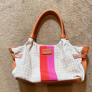 Kate Spade Tan and Pink Shoulder Bag